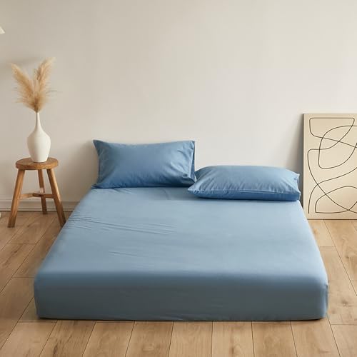 ベッドカバー 200x220 オーガニックコットンエクストラディープフィットシートスーパーキングサイズカウント完全に伸縮性のある