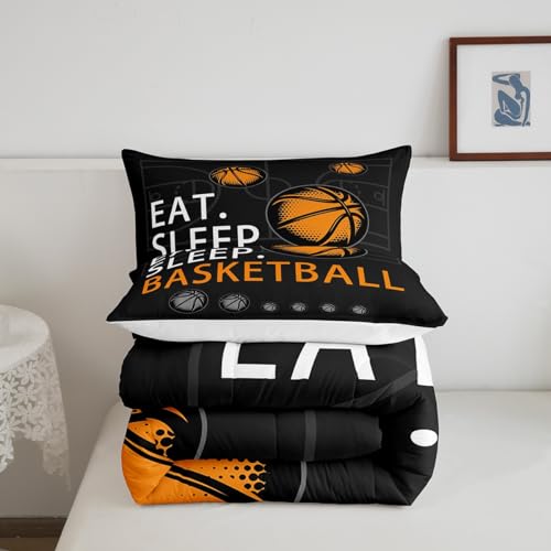 Image of Feelyou Basketball Comforter Set Bedding Twin Size for Kids Women