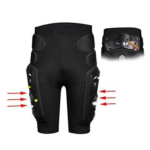 BARHAR Protective Armor Pants Hockey Knight Gear for Motorcycle Motocross Racing Ski Protect Pads Sports Hips Legs (XX-Large)