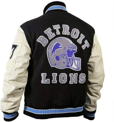 New Men's Axel Foley Detroit Beverly Hills Cop Jacket | Eddie Murphy Lions Varsity Bomber Baseball Jacket for Men3