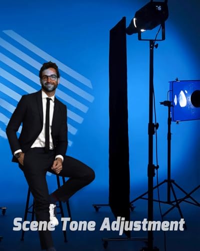 SAMNISOO 40 Stück Farbkorrektur-Gel-Lichtfilter, Transparentfolie Kunststoffblätter Farbige Overlays Farblicht-Gel-Filter, 10 Farben A4 Größe