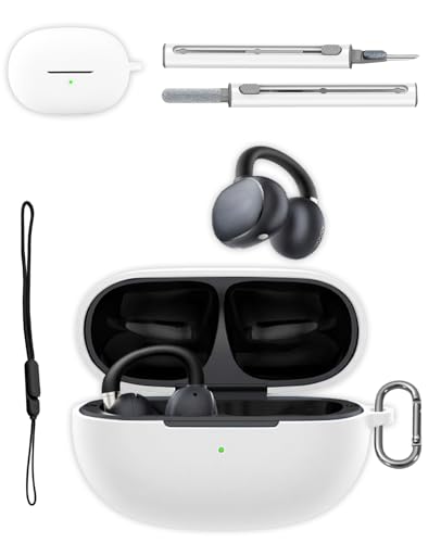 EarFun Clip 2�p�P�[�X - �V���R���ی�J�o�[ ���h�~ �ϏՌ� �N���[�j���O�L�b�g&�X�g���b�v�t��(�z���C�g)