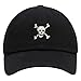 JPAK Crossbones Premium Dad Hat Embroidered Baseball Cap Skull Black