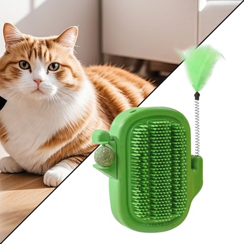Grattoir d'angle pour chat en cactus | Lot de 2 peignes de toilettage