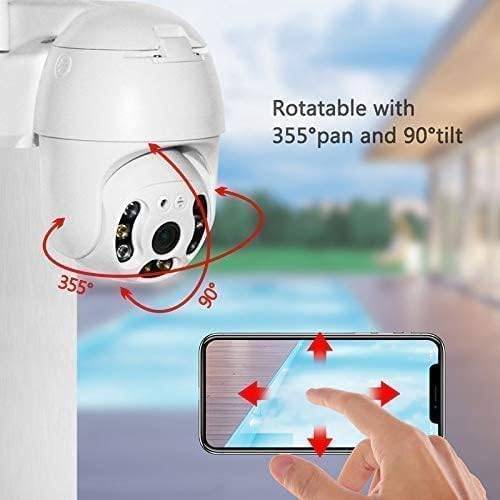 Image of Dr Vision 5MP WiFi Outdoor PTZ Security Camera | 360 View | Full HD | Color Night Vision | Motion Detection | Two Way Audio | Wireless CCTV Camera for Home with Mobile App V380 Pro (Dome Camera)