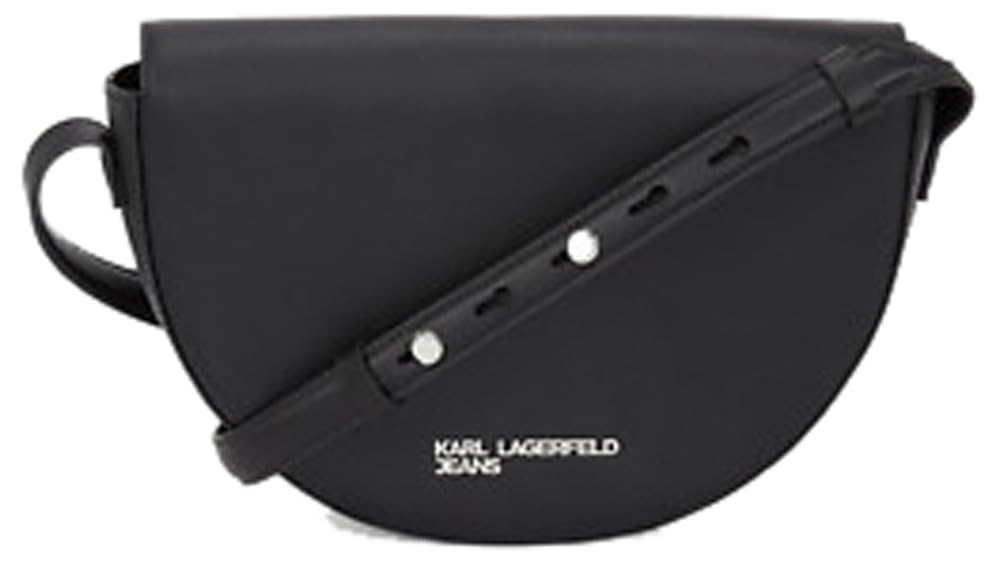 Karl Lagerfeld Jeans, Damskie, Geo Saddle Bag Skórzana,