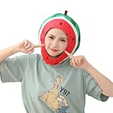[Ｕｃｃｅｌｌｉｎｏ] フルーツ かぶりもの コスプレ ハロウィン 学芸会 果物 フード 被り物 (すいか)