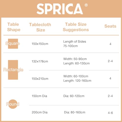 SPRICA Round Jacquard Tablecloth 150cm Classic Flower Pattern Thick Heavy Weight Soft Table Cover, Machine Washable, Golden Green - Image 2