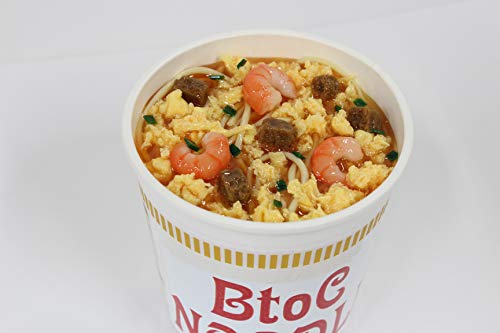 カップラーメンの空き容器にはめられるラーメン 食品サンプル カップラーメン (しょうゆ)