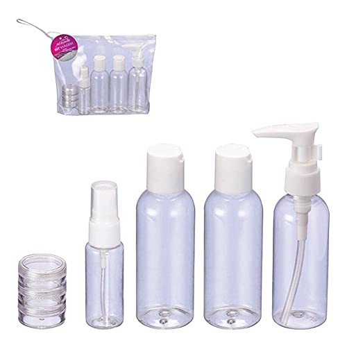 Kit Viagem 5pcs Porta Cosmeticos Shampoo Zein
