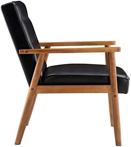Thxbye Black Reception Chair Sofa for Reading Office Guest Chairs Waiting Room Furniture
