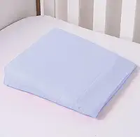 Travesseiro anti refluxo baby para berço e carrinho de bebê (Azul claro)