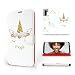 Produktbild Mobiwear | Slim FLIP Case | Kompatibel mit Samsung Galaxy Note 10, Made in EU handyhülle, Premium Schutzhülle, Transparent TPU Silicon, Book Style Hülle, Tasche - Einhorn