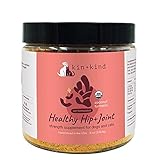 kin+kind Hip and Joint Supplement Dogs and Cats - Organic Healthy Hip & Joint Supplement for Dogs and Cats - Vet Formulated Natural Formula with Organic Turmeric, Black Pepper and Coconut- Made in USA
