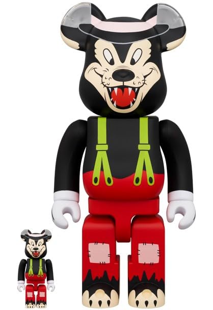 Amazon | BE@RBRICK THE BIG BAD WOLF 100％ & 400％ | フィギュア 