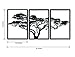 Baupor Tree of Africa Metal Wall Art Tree of Life Metal Wall Art 3x Large Metal Tree Wall Decor Artwork for Home Decorations Farmhouse Decor Rustic Decor Cabin Decor 47inch x 24in Black