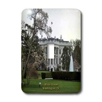 3dRose LSP_55354_1 View of The White House Interrupteur à baïonnette Blanc