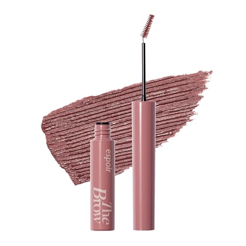 Image of Espoir The Brow Color Fixing Cara #6 Rosy Brown | Easy Fixing without Clumping with Skinny Brush, Long-Lasting & Smudge-proof Eyebrow Mascara, Soft Mood Coloring Tinted Gel, Korean Makeup, 0.1 Fl Oz.
