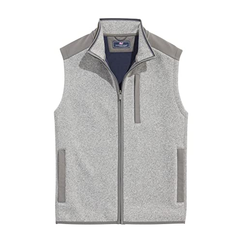 Image of vineyard vines Men's Mountain Sweater Fleece Vest