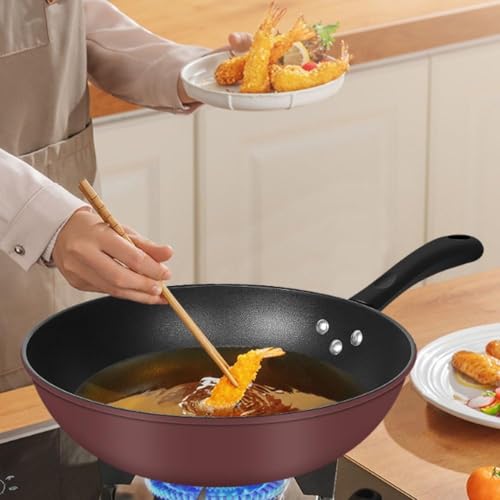 Wok antiadherente de hierro fundido 12.6 pulg miniatura 4
