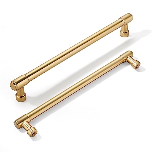 khtumeware 6 Pack 8 Inch(203mm) Champagne Bronze Kitchen Cabinet Handles Warm Brass Cabinet Pulls Gold Kitchen Cabinet Hardware for Cupboard Drawer Pulls Dresser Handle by khtumeware - Used condition - US$33.59