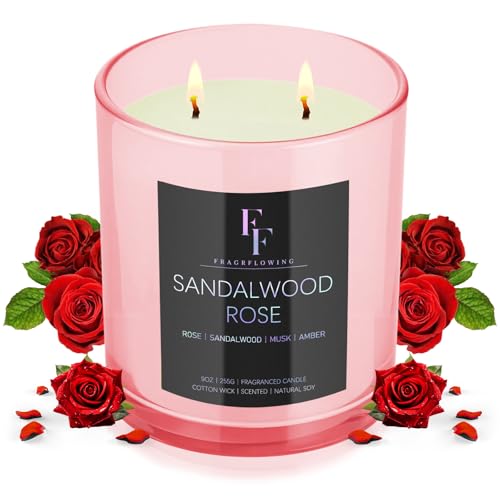 FF FRAGRFLOWING Sandalwood Rose Candle