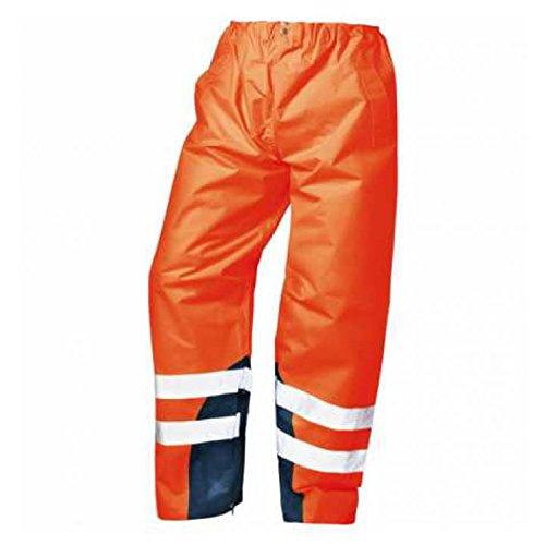 Warnschutz-Regenhose MATULA, Fluoreszierend Orange / Marine abgesetzt Cover