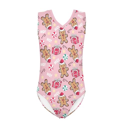 Image of KEIAHUAN Gymnastics Leotards for Girls Sleeveless Bodysuit Dance Leotards Performance Costume