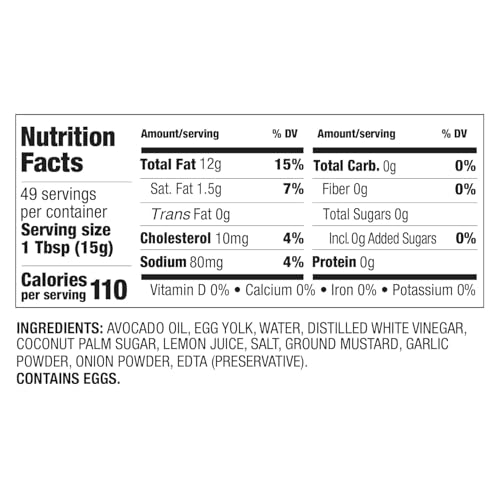 BetterBody Foods Avocado Oil Mayonnaise, Non-GMO Mayo Spread Made with Cage-Free Eggs, Paleo (28 Ounces)