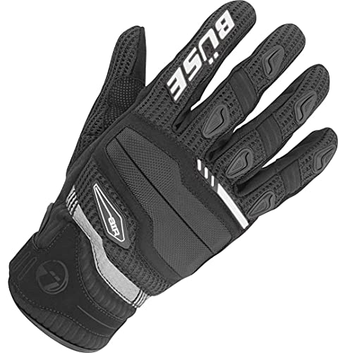 Büse Fresh Motorradhandschuhe, schwarz/weiß, 10