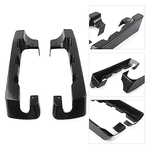 Bacar Stretched Saddlebags Extension Dual, 4 pulgadas Extensiones para Alforjas Rígidas Estiradas para Harley Touring 1994-2013, Sin Pintura miniatura 2