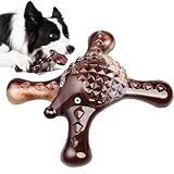 Quizvi Tough Dog Chew Toy for Aggressive Chewers – Durable Bacon Flavored Nylon Bone for Large Dogs, Fillable Dental Toy for Teething, Indoor Chewing & Crate Training, Boredom Relief Gift