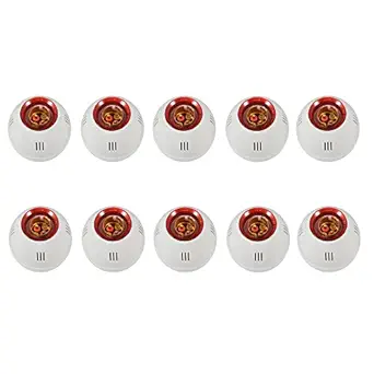 Duravolt Mega Dlux Bulb Holder for Wall, B22 Batten Lamp Holder Bulb for Home, White & Red, With Screws (Pack of 10)
