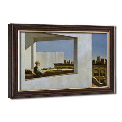 Toile Office in A Small City par Edward Hopper - Décoration murale de bureau