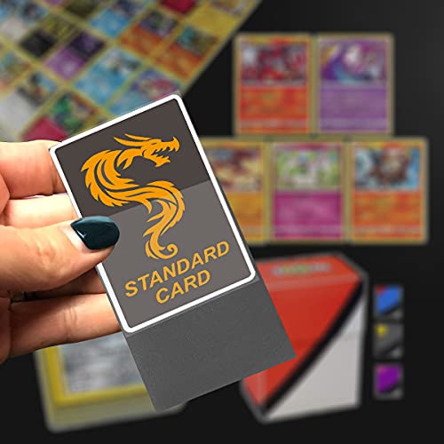 200Pcs Trading Card Sleeves Top Loader,Penny Card Sleeves Fit for Magic,MTG and Yugioh Cards, Baseball,Football, Baskteball Cards(Black)