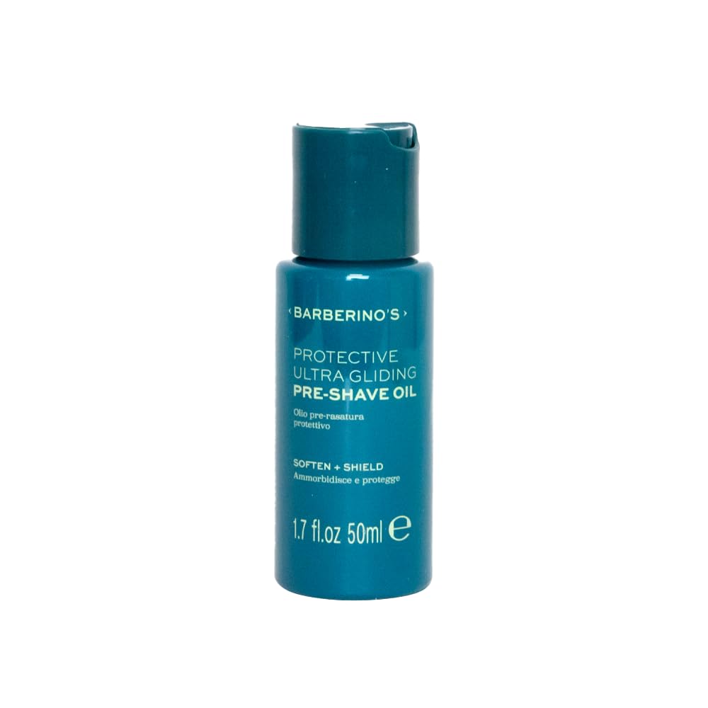 Barberino's Olio Pre-Rasatura - Prepara e Protegge la Pelle per una Rasatura Scorrevole e Senza Irritazioni - 50ml