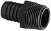 Dixon Valve PPN66 Polypropylene Shank/Water Fitting, Tuff-Lite King Combination Nipple, 3/4" NPT End x 3/4" Hose ID Barbed