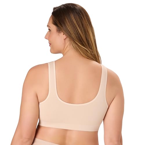 Image of Bali Womens Wireless Bralette Bra, One Smooth U Bras for Women, Seamless Bralettes, No-Bulge, Smoothing, Pullover