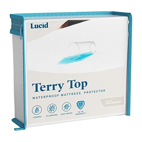 LUCID Premium Waterproof Mattress Protector Cover