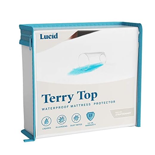 King : LUCID Premium Hypoallergenic 100% Waterproof Mattress Protector - 15 Year Warranty - Vinyl Free - King