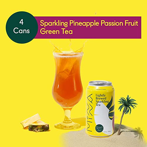 Minna Organic Sparkling Iced Tea - Summer Variety Pack: No Sugar, Zero Calorie, Lightly Brewed, Refreshing, Non-Gmo, Fair Trade, 12 Fl Oz Cans [12-Pack] #TOP2