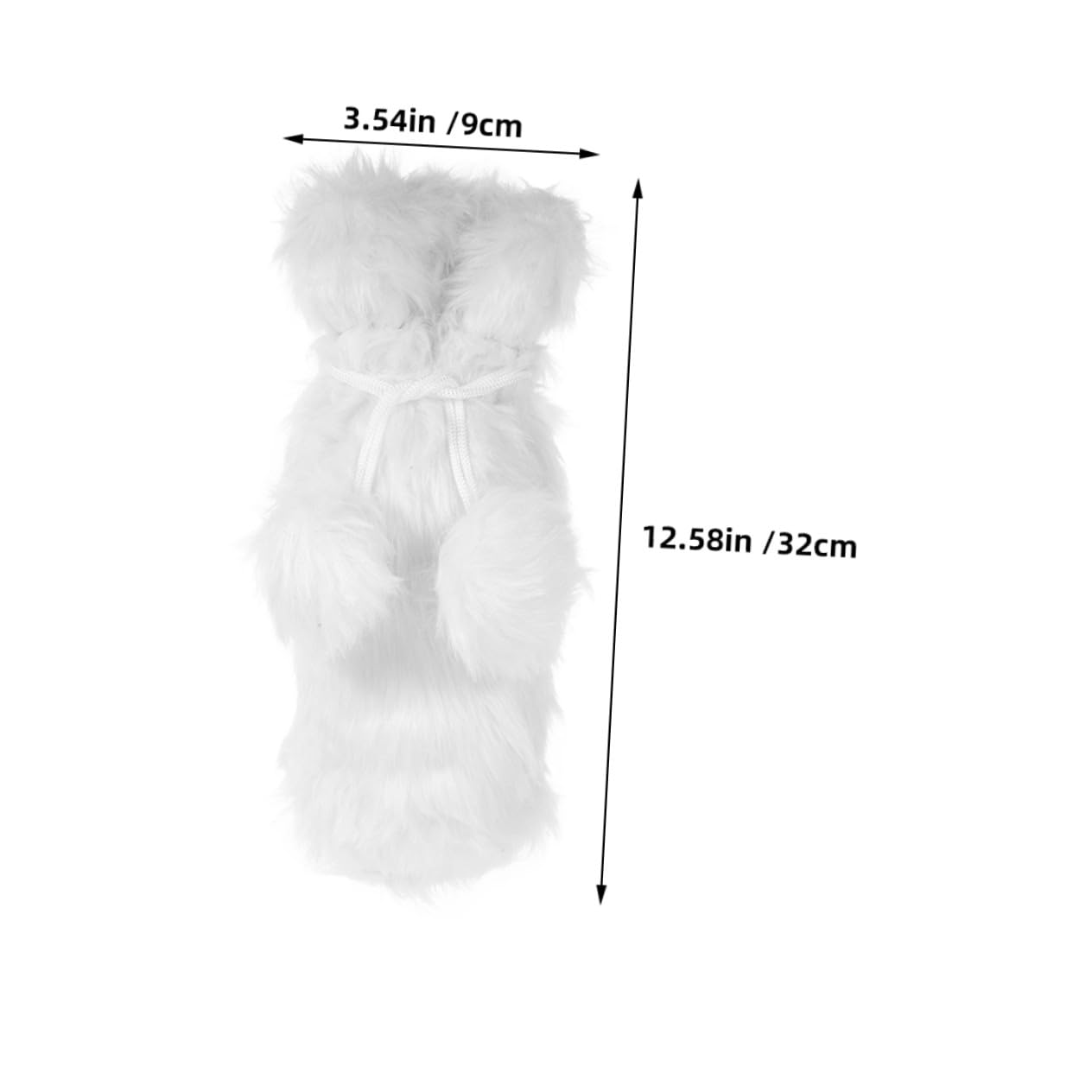 ABOOFAN 6 Pièces Ensemble de Bouteilles de Noël enveloppes de Bouteille de noël de vin Sacs de vin de de Mariage Peluche Blanche