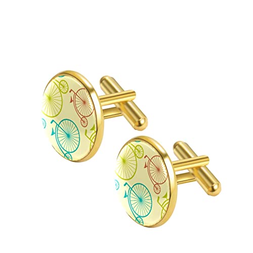 grote wiel fiets Manchetknopen voor mannen set gepersonaliseerd - Image 3
