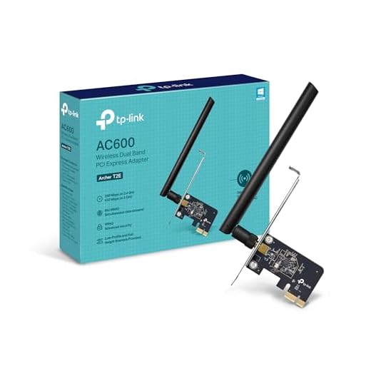 TP-Link PCIe WiFi Card AC600 for Desktop PC, Dual Band Wireless Internal Network Card(Archer T2E) High-Gain Antenna, MU-MIMO, WPA3, Low Profile, Supports Windows 10/11