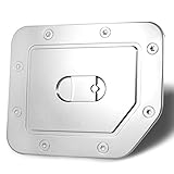 AutoModZone Chrome ABS Fuel Tank Gas Door Cap Cover for 04-15 Nissan Titan
