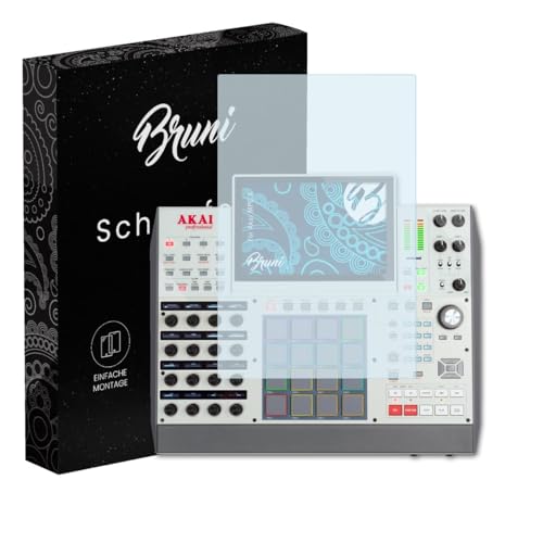 Bruni Screen Protector compatible with Akai MPC X Protector Film, crystal clear Protective Film (2X)