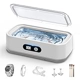 【Amazon.co.jp限定】2025新グレード 超音波洗浄機 Rimsge メガネクリーナー メガネ洗浄機 60000Hz 強力振動 650ml 大容量 小型家用 5段階タイマー機能 超音波クリーナー 超軽量 入れ歯洗浄機 眼鏡洗浄機 化粧道具/腕時計バンド/指輪/貴金属/ジュエリー カミソリ 日本語の説明書付き