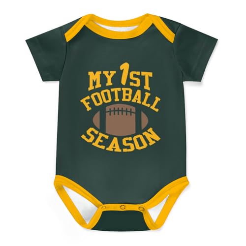 Image of Tbefiow My First Football Season - Baby Bodysuit for Boy Girl Baby Clothes Football Gifts