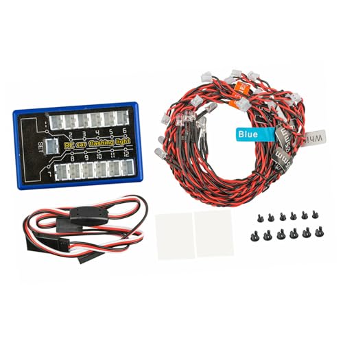 Faros LED para coche RC que solucionan la falta de luz en crawler 1/10 con reemplazo fácil