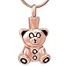 TYBM Collar Colgante De Cenizasamante Perdido Una Joyería De Cremación Collar Conmemorativo De Peluche De Acero Inoxidable-Rose_Gold